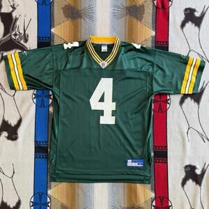 Vintage Brett Favre Green Bay Packers Reebok NFL Jersey Mens Size Large